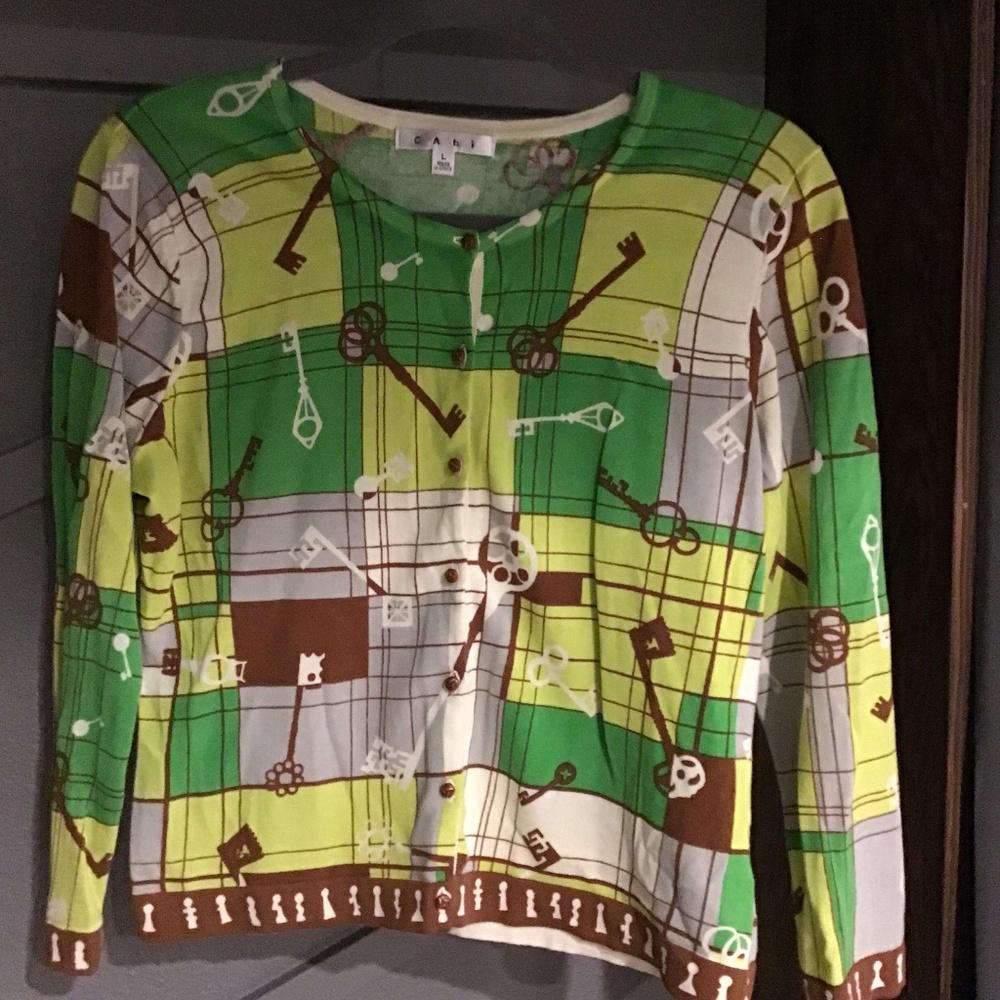 CAbi Antique Key Cardigan